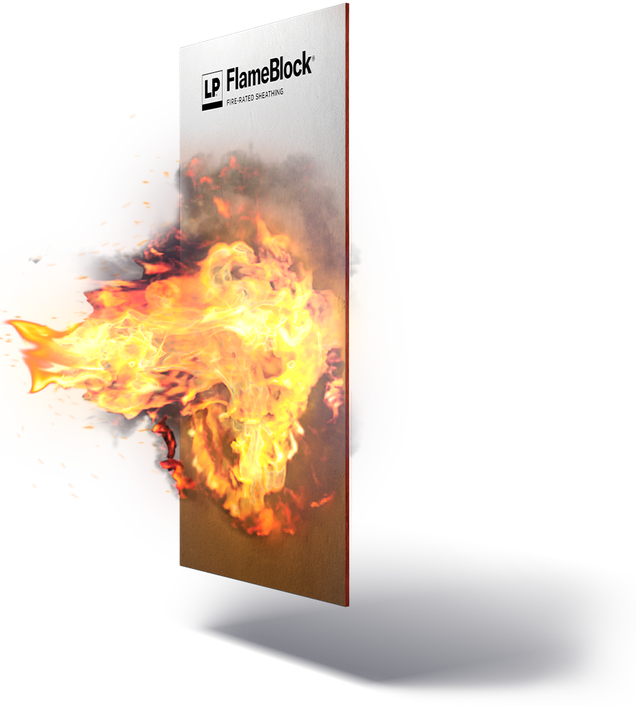 Planche Flameblock Avec Feu